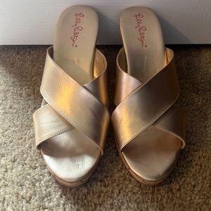 Lilly Pulitzer cork wedges